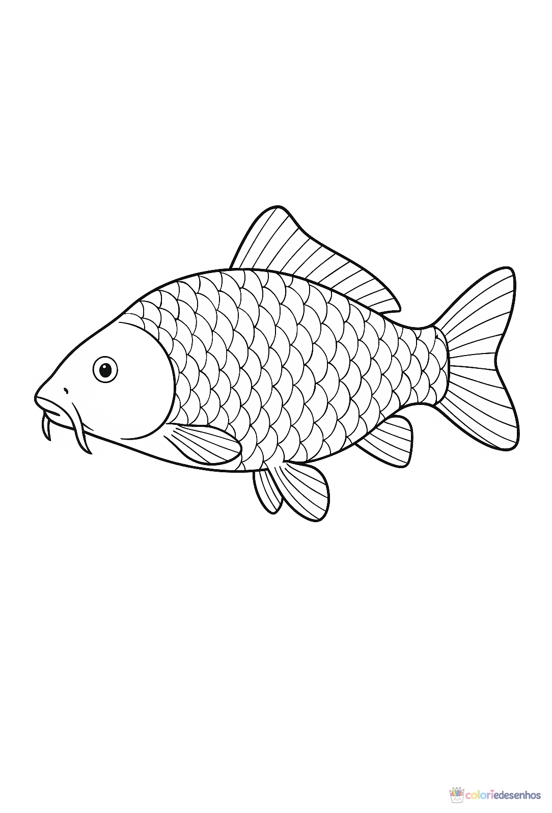 Peixe para colorir