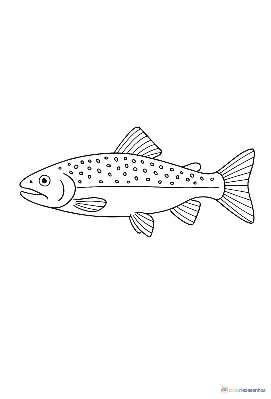 Peixe para colorir