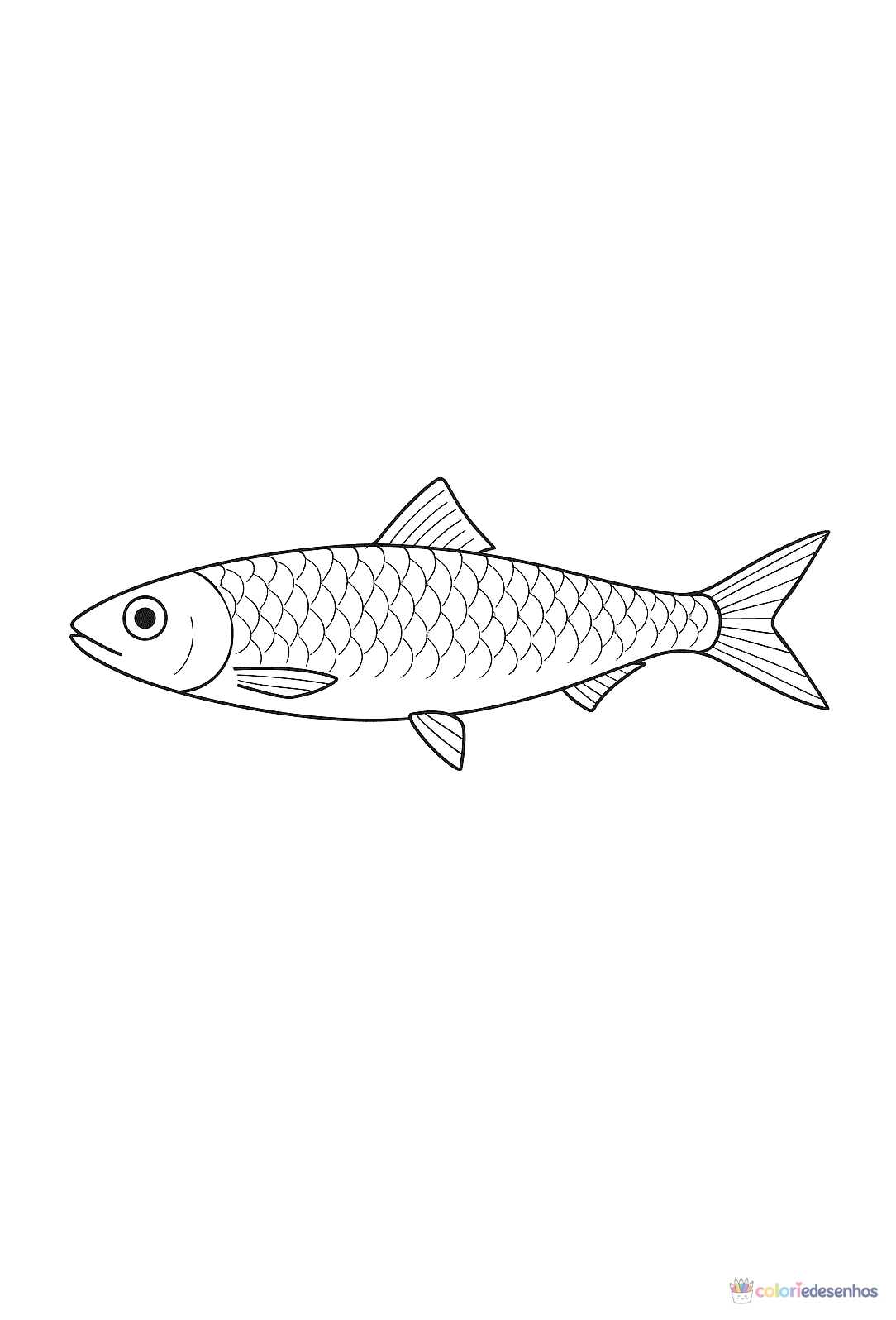 Peixe para colorir