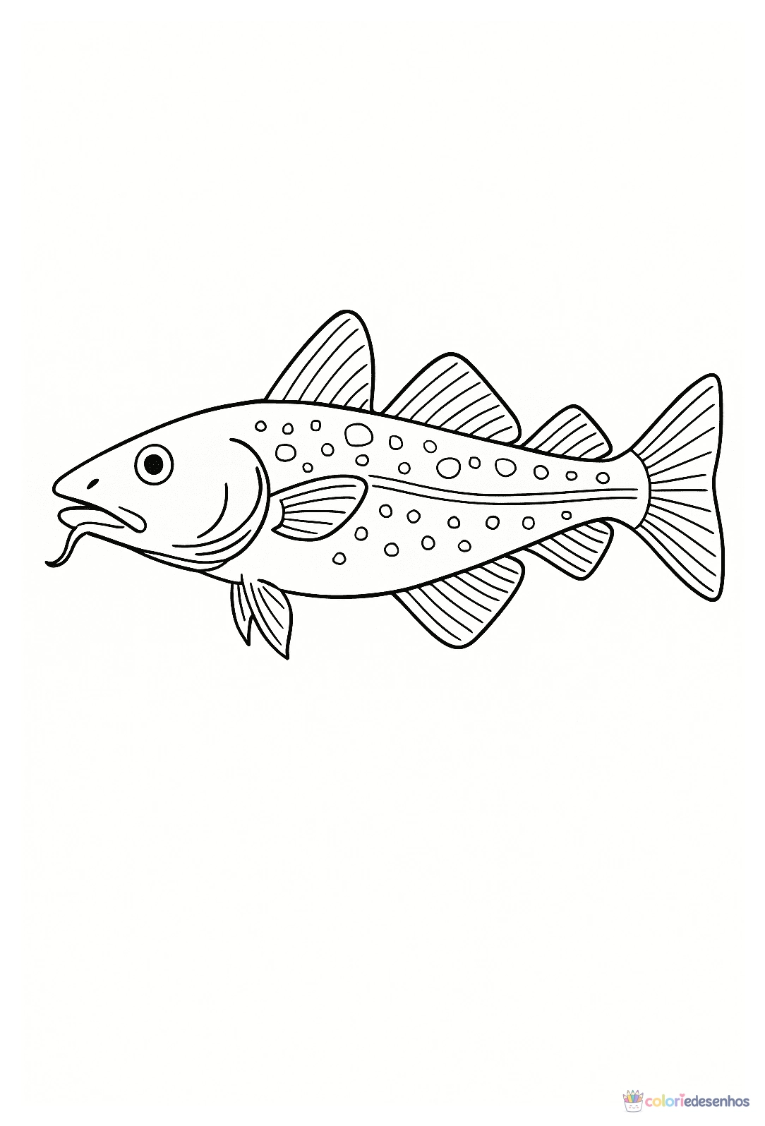 Peixe para colorir