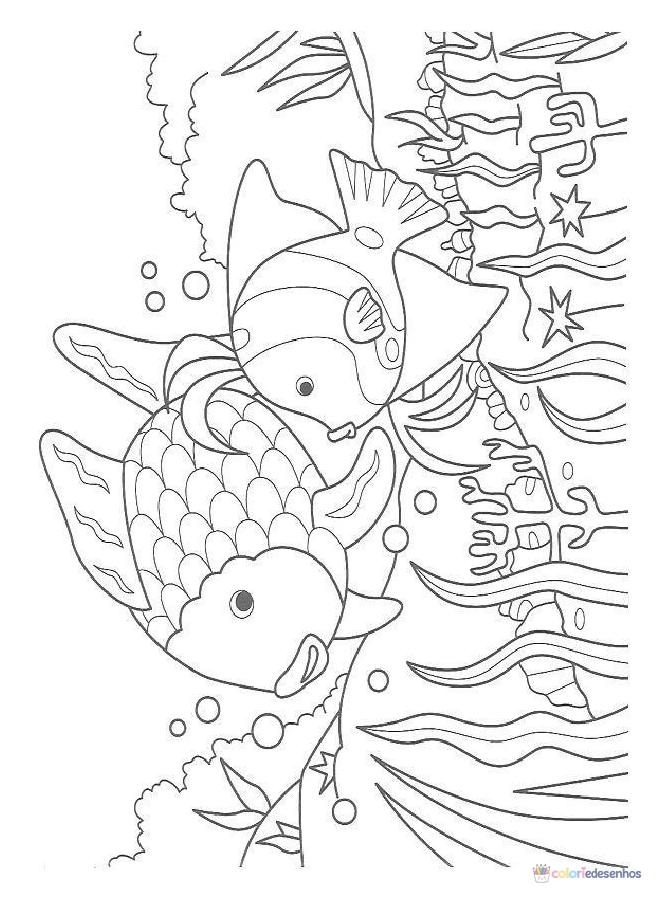 Desenhos de Peixes para colorir