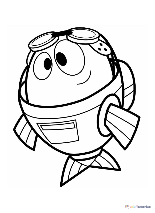 Desenhos de Peixonauta para colorir