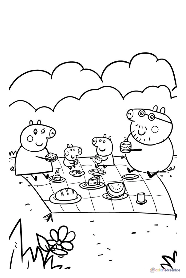 Peppa Pig para colorir