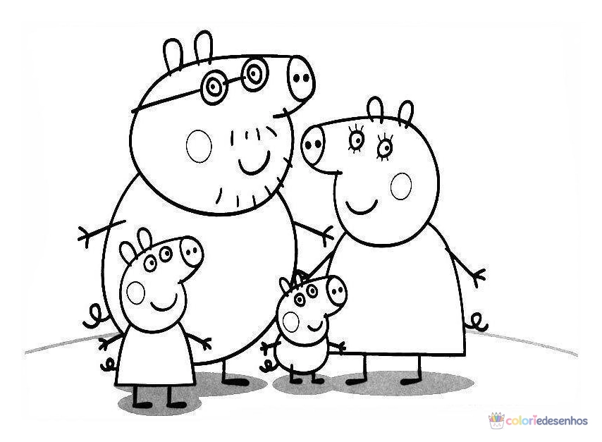 Desenhos de Peppa Pig para colorir