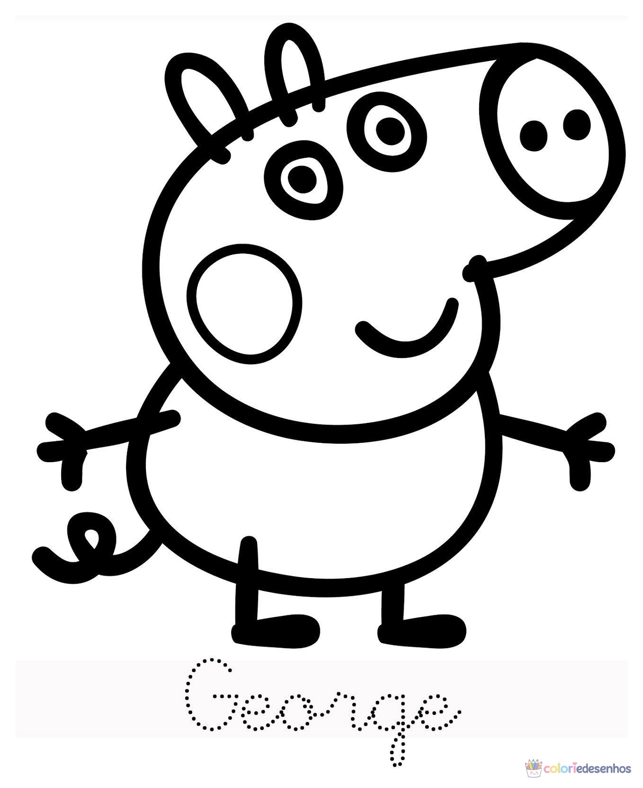 Peppa Pig Pepa para colorir