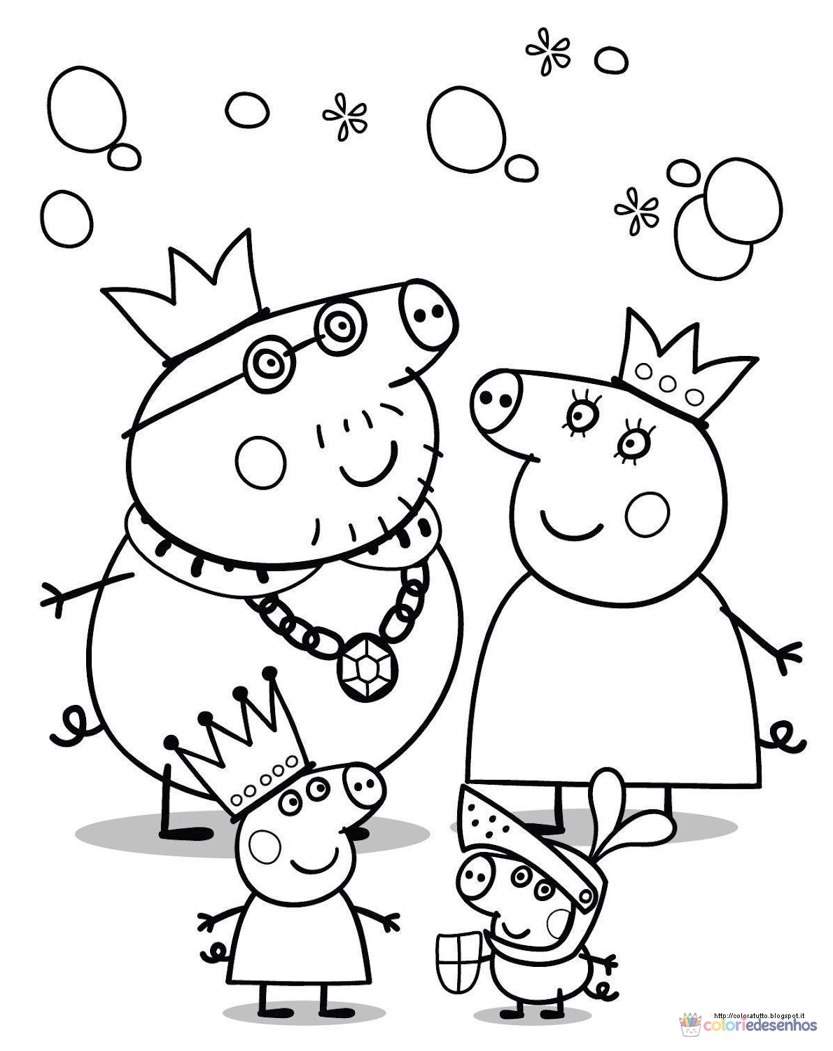 Peppa Pig Pepa para colorir