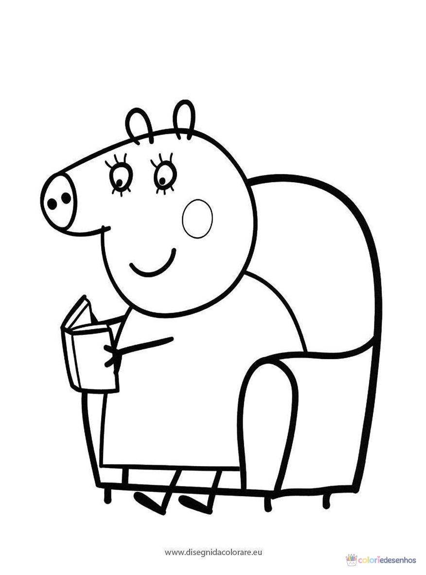 Peppa Pig Pepa para colorir