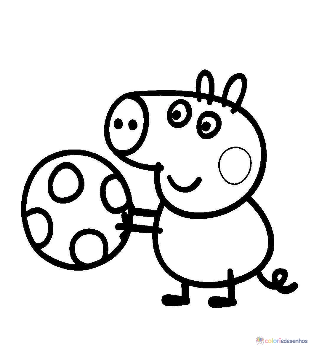 Peppa Pig Pepa para colorir