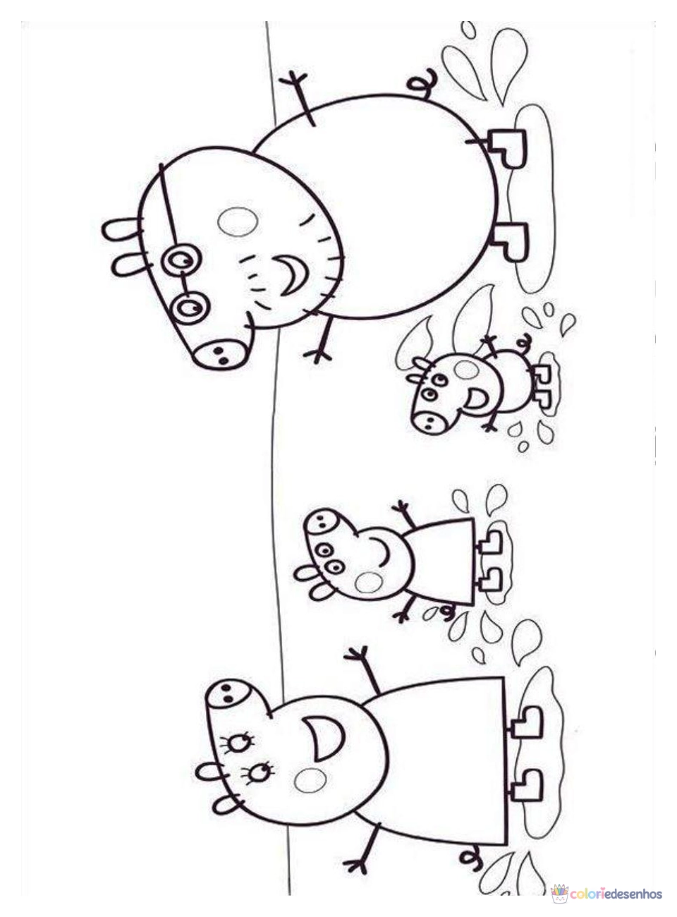 Peppa Pig Pepa para colorir
