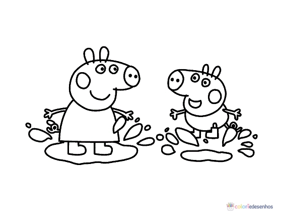 Peppa Pig Pepa para colorir