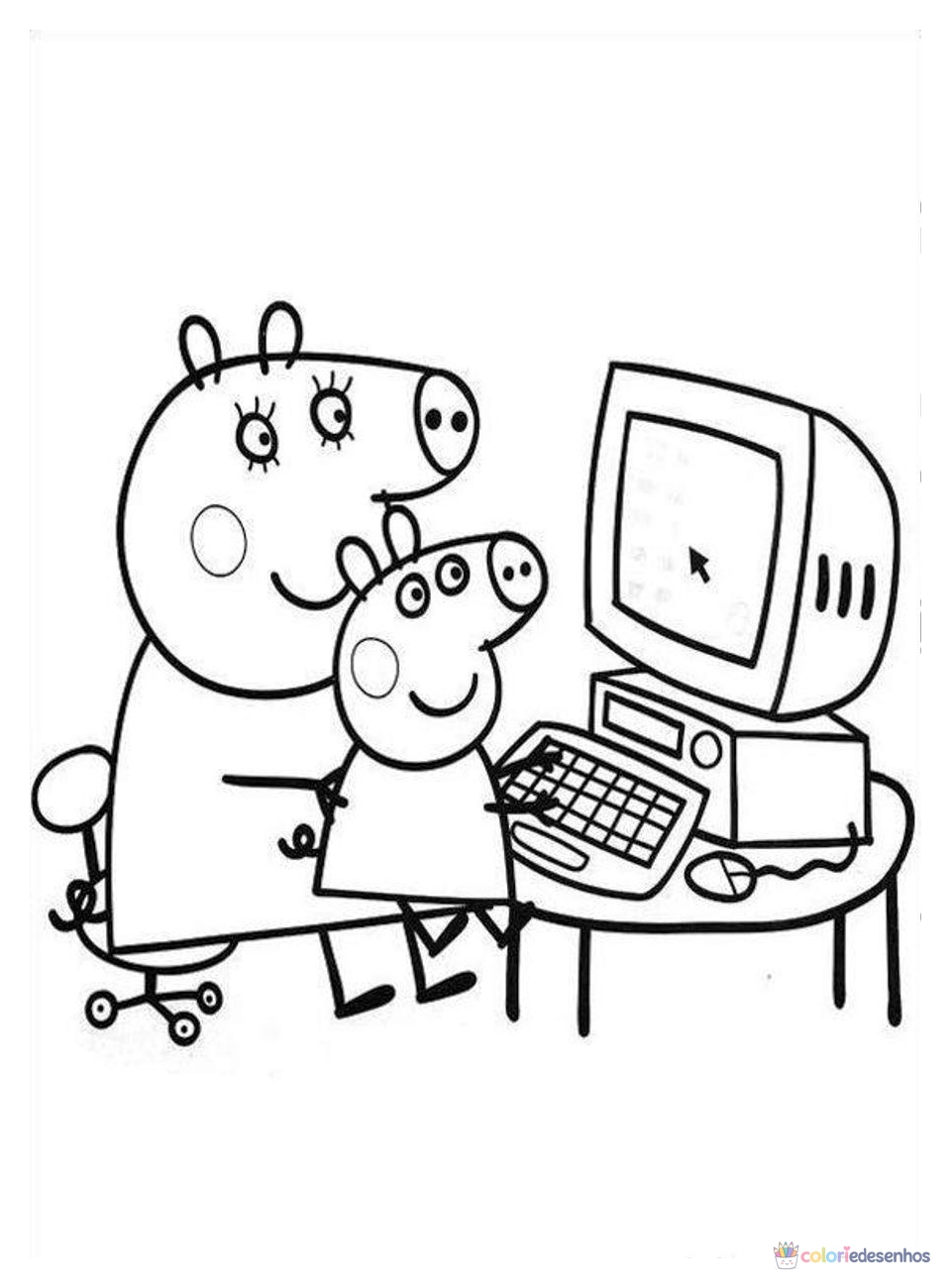 Peppa Pig Pepa para colorir