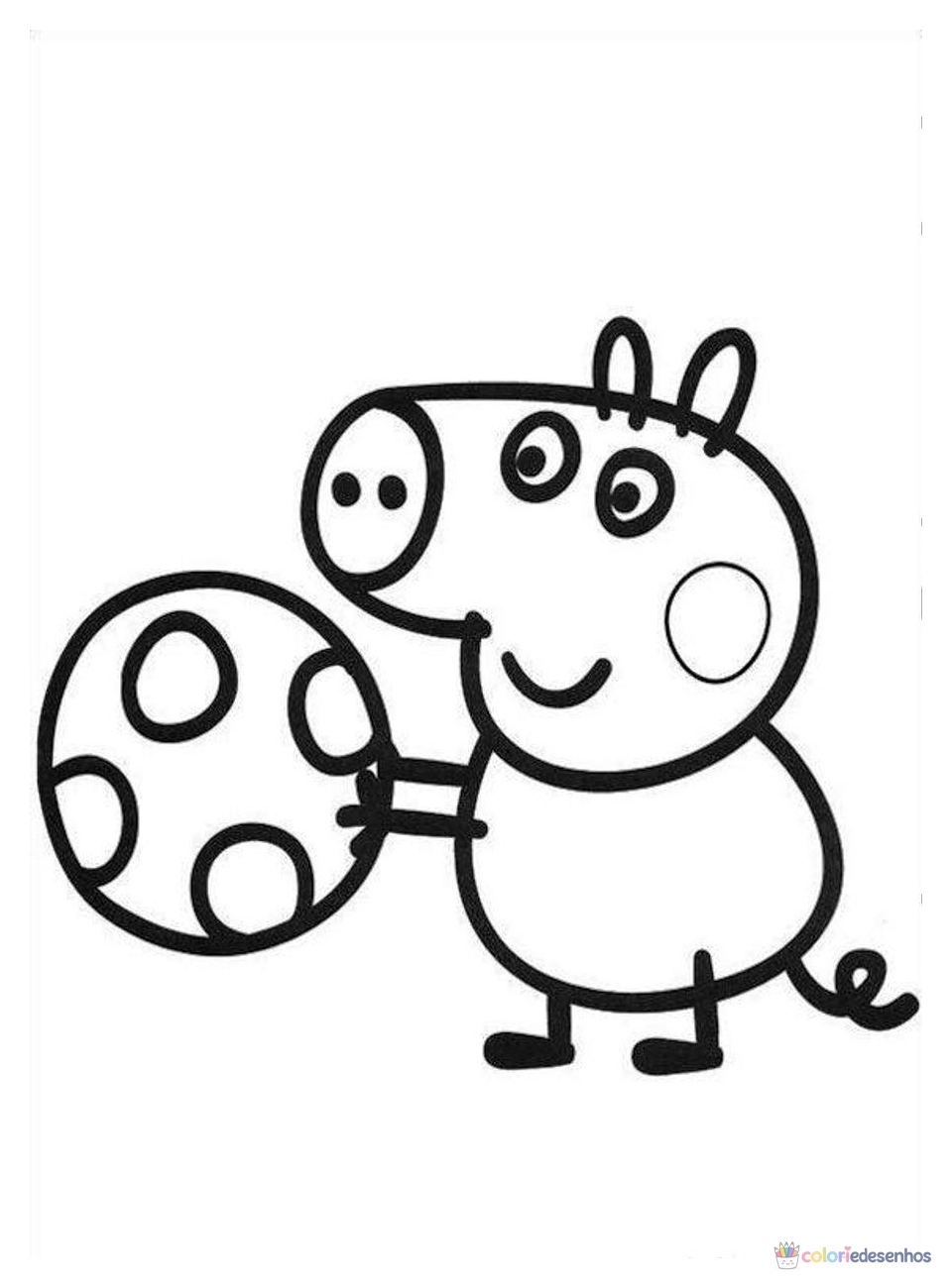 Peppa Pig Pepa para colorir