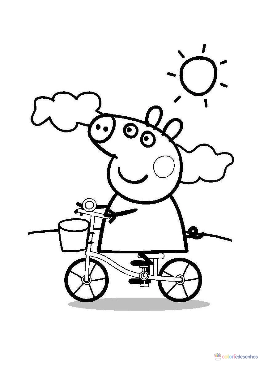 Peppa Pig Pepa para colorir