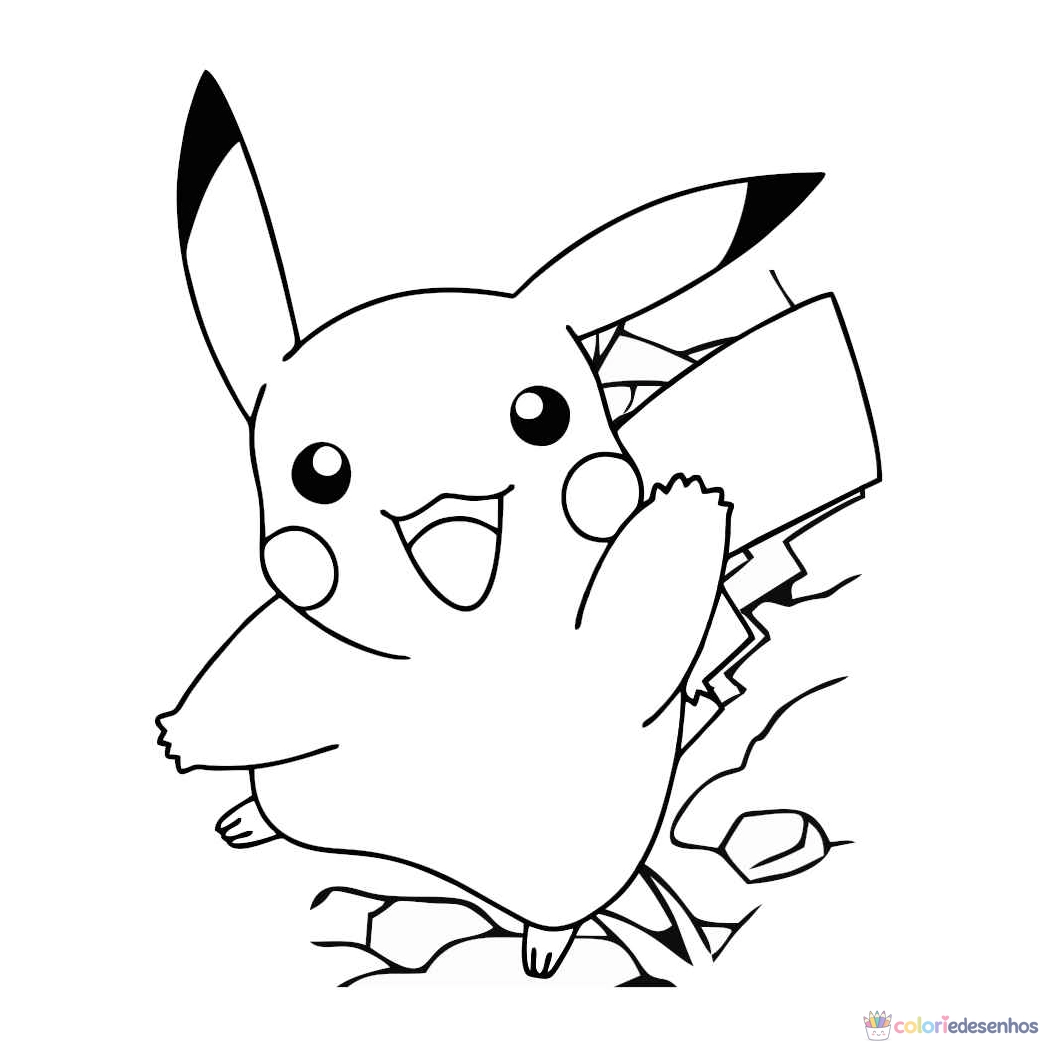 Pikachu para colorir