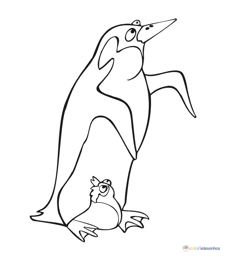 Desenhos de Pinguins para colorir