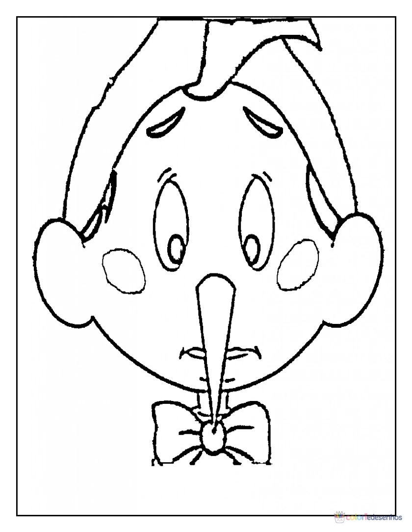 Pinóquio para colorir