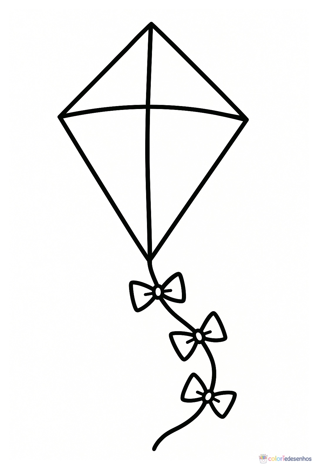 Desenhos de Pipa para colorir