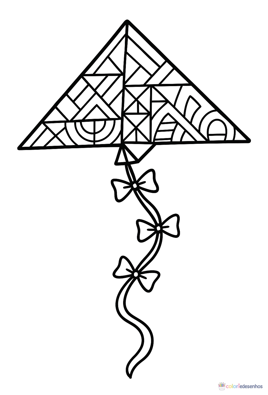 Pipa para colorir