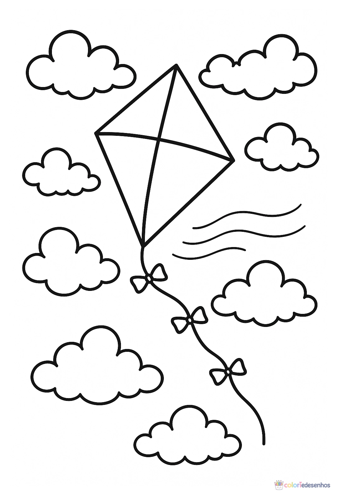 Pipa para colorir