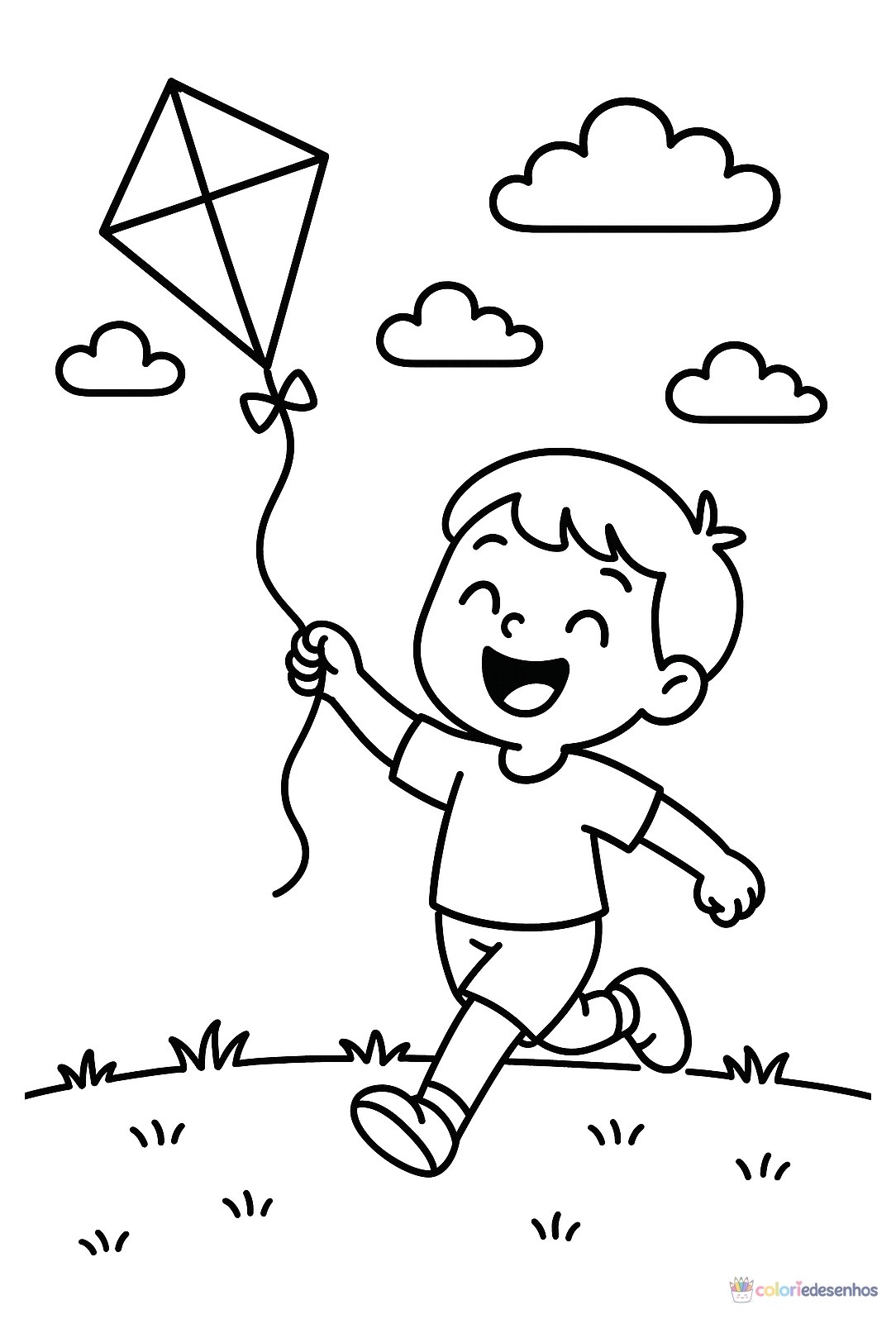 Pipa para colorir