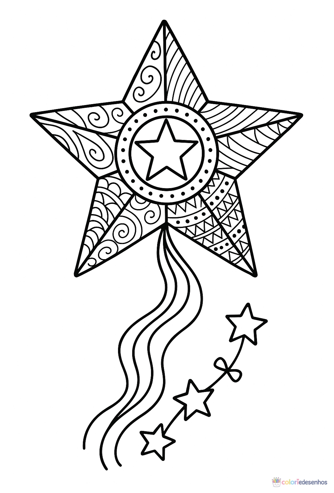 Pipa para colorir
