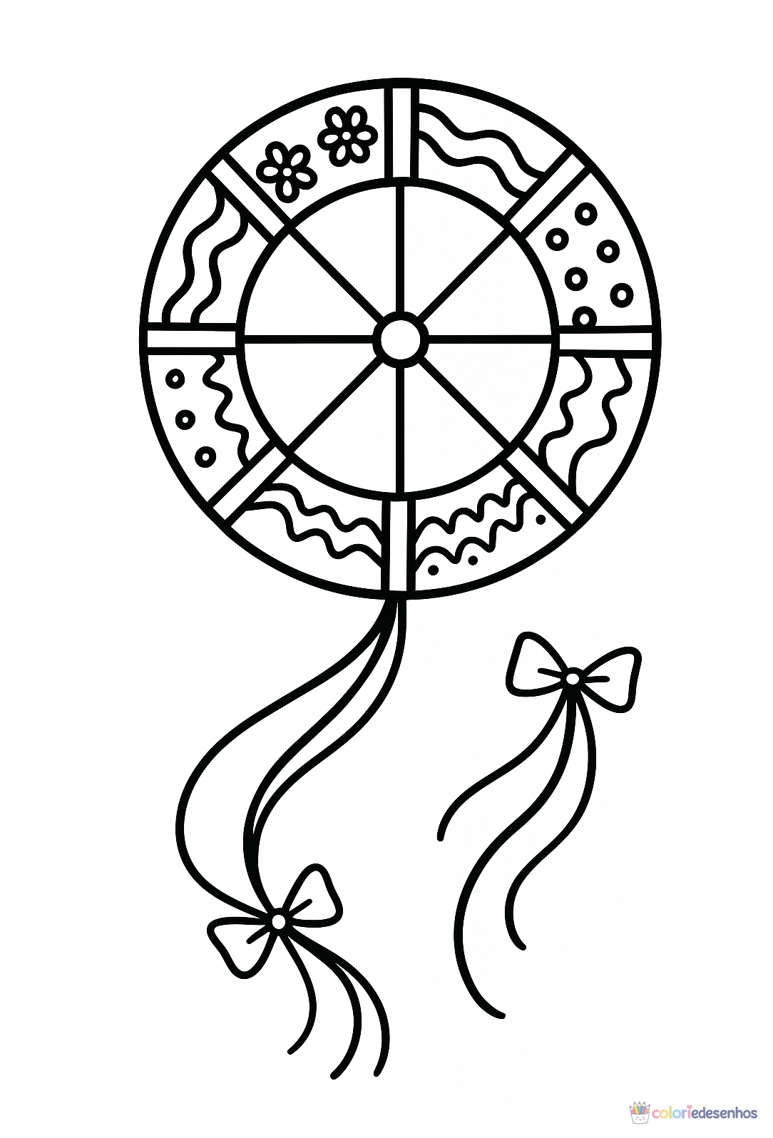 Pipa para colorir