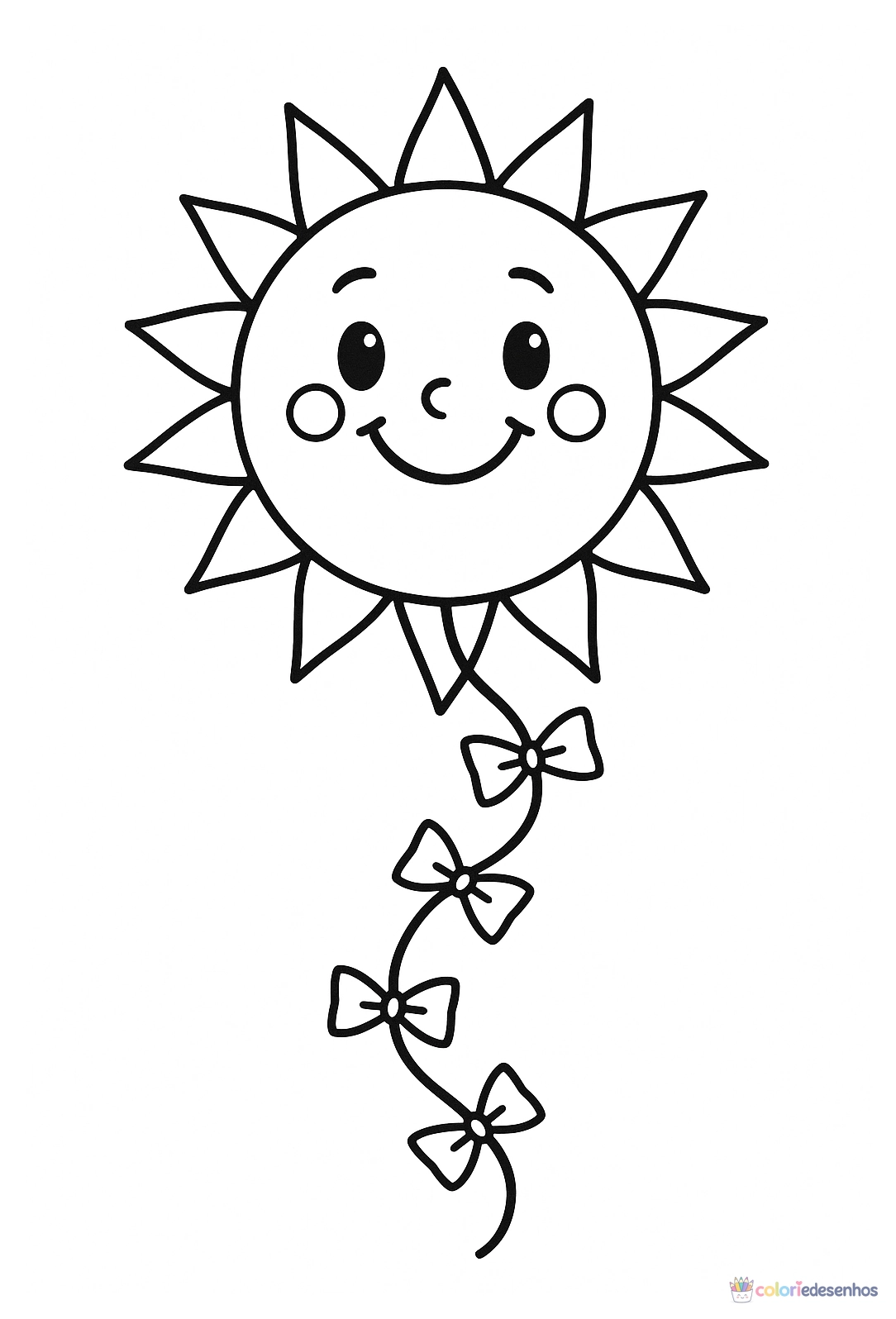 Pipa para colorir