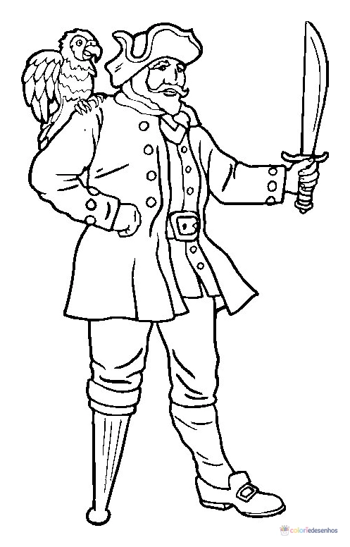 Desenhos de Piratas para colorir