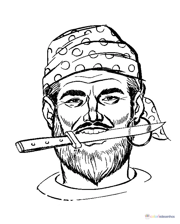 Piratas para colorir