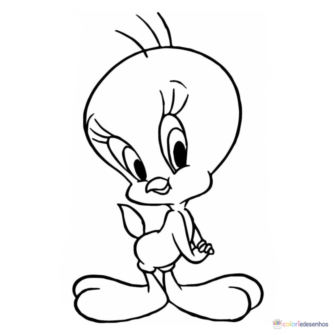 Piu-piu para colorir