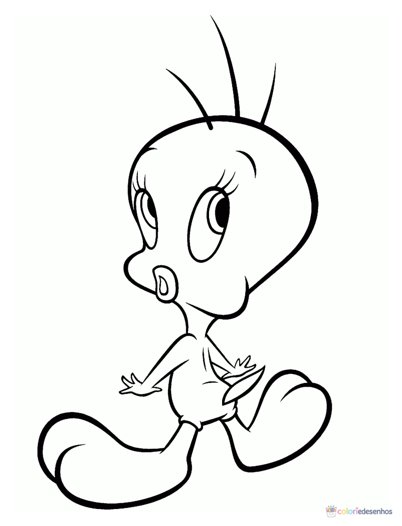 Piu-piu para colorir