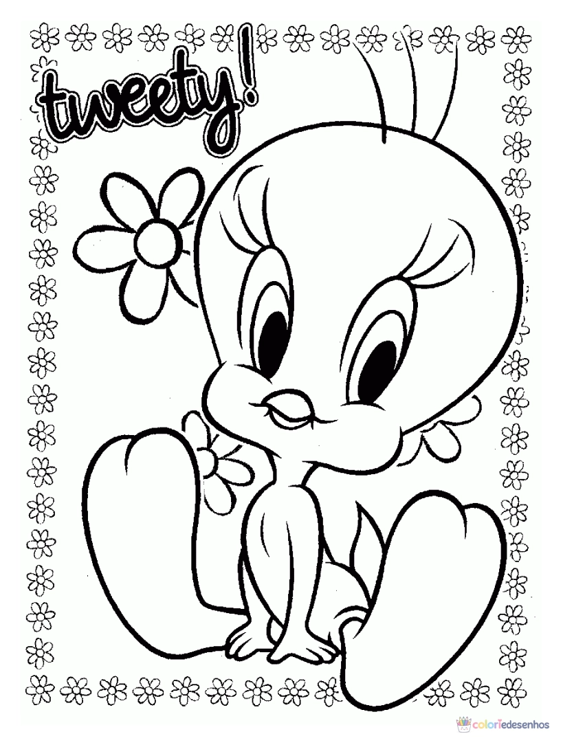 Piu-piu para colorir