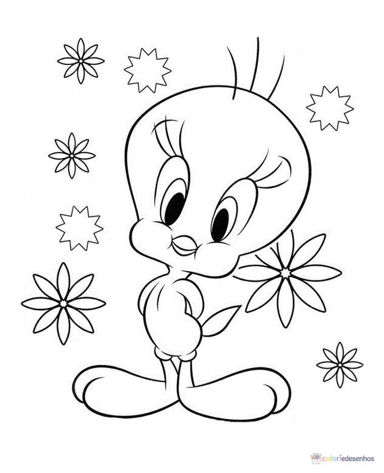 Piu-piu para colorir