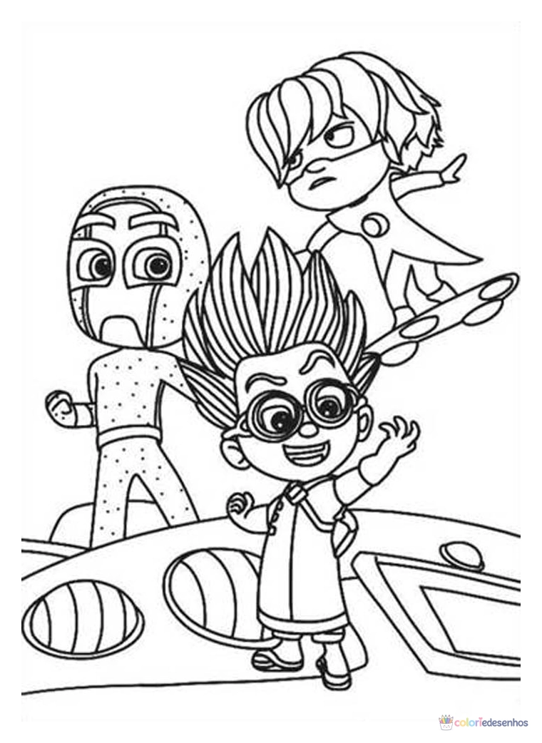 PJ Masks para colorir