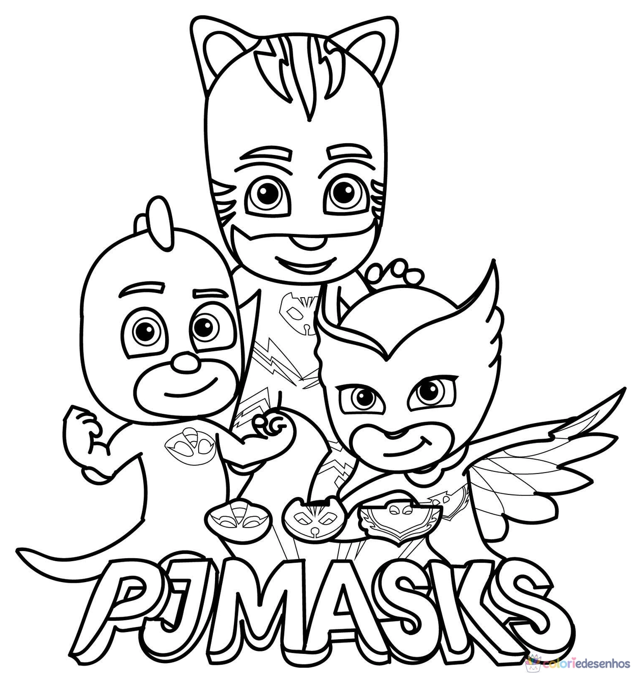 PJ Masks para colorir
