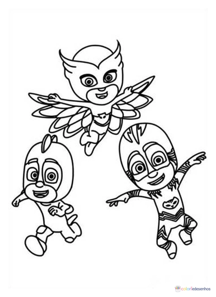 PJ Masks para colorir