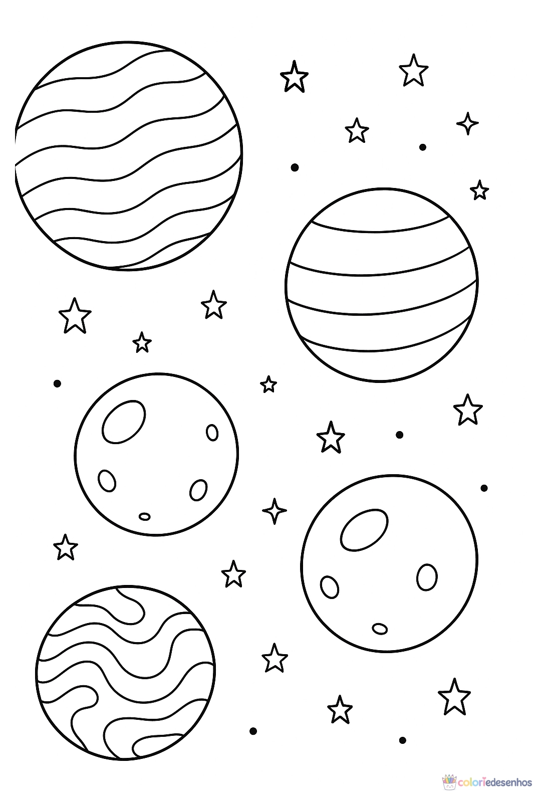 Planeta para colorir