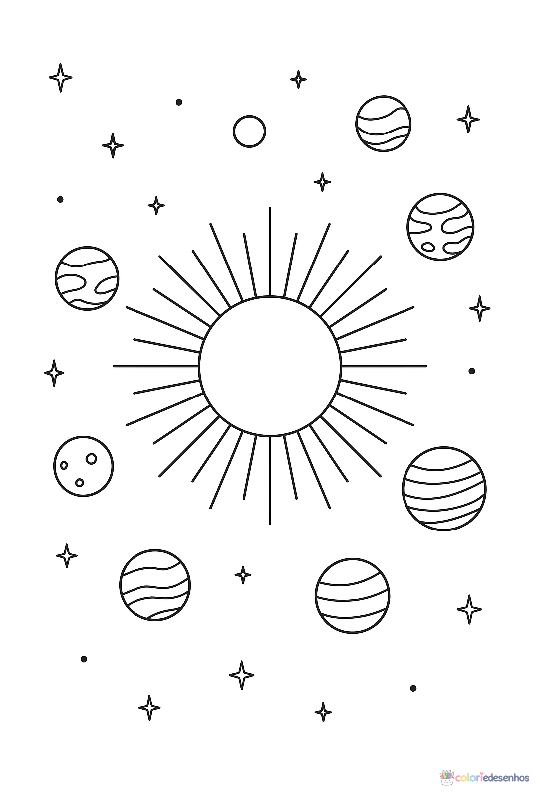 Planeta para colorir