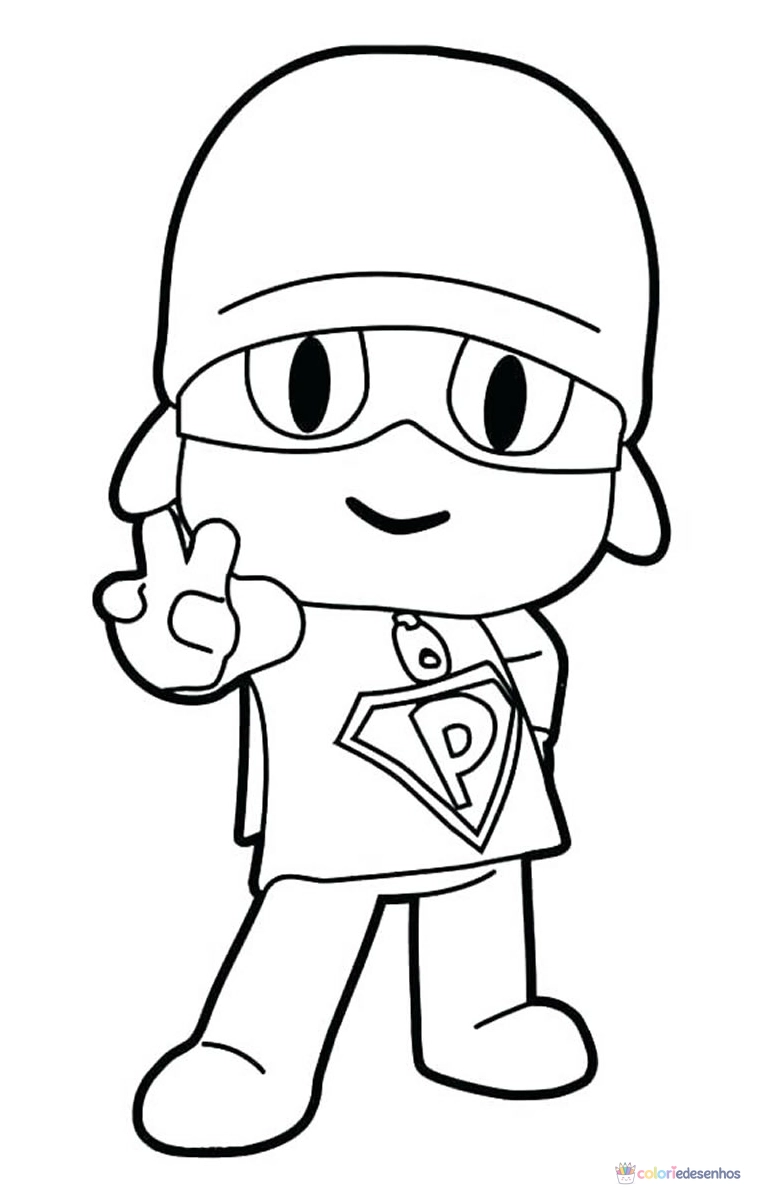 Pocoyo para colorir