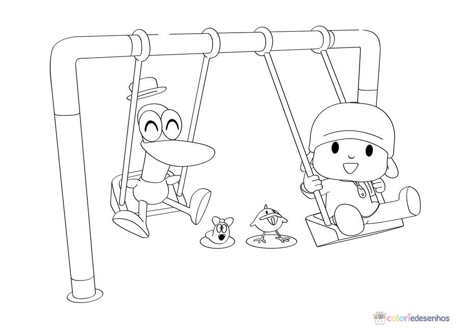 Pocoyo para colorir