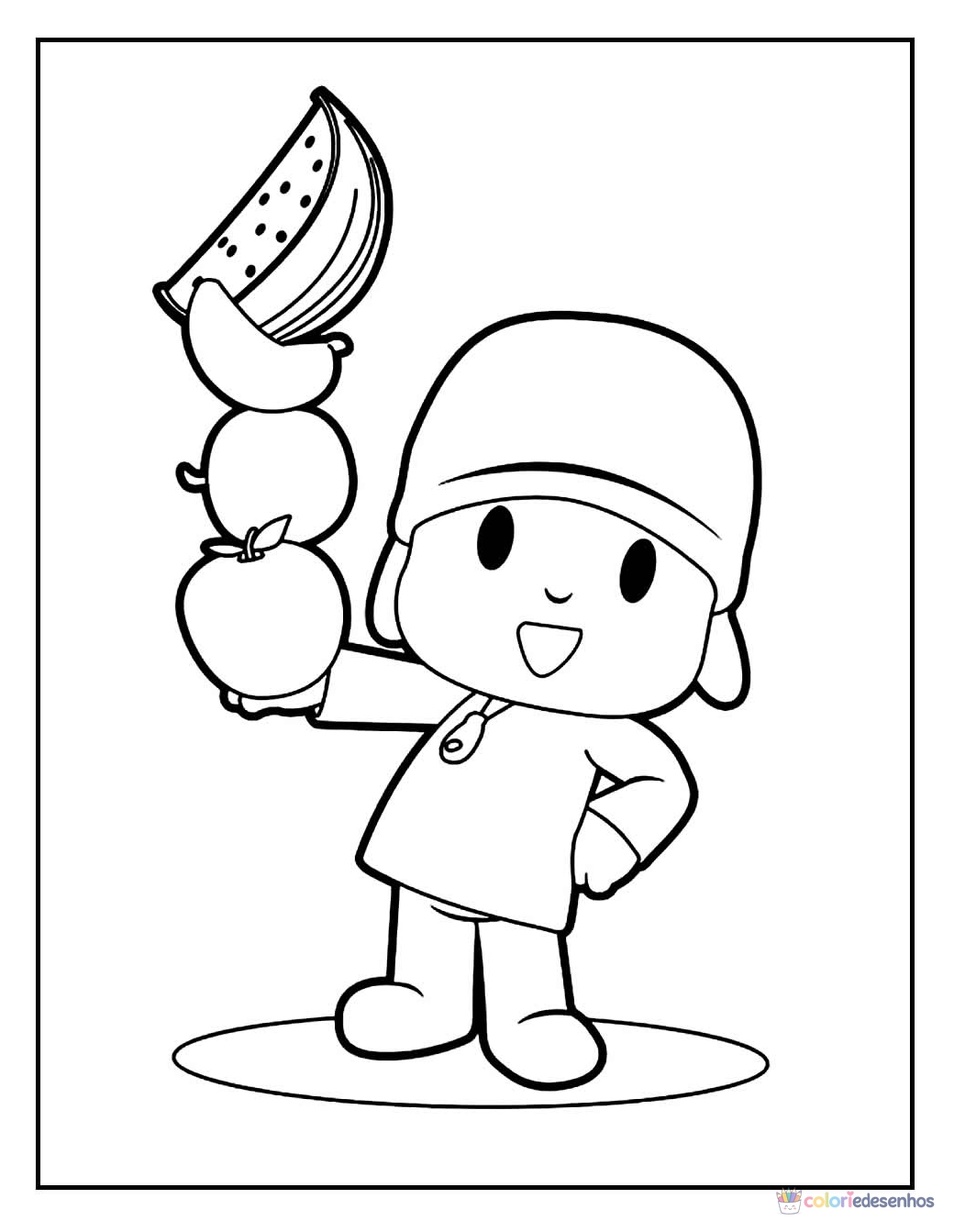 Pocoyo para colorir
