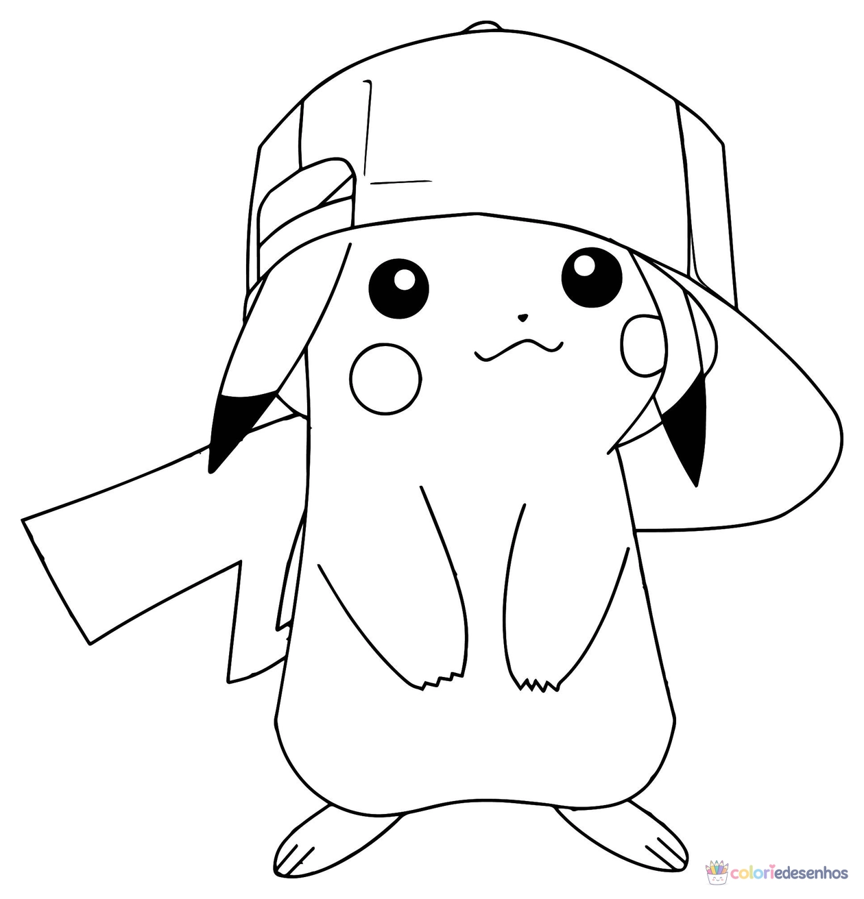 Pikachu para colorir