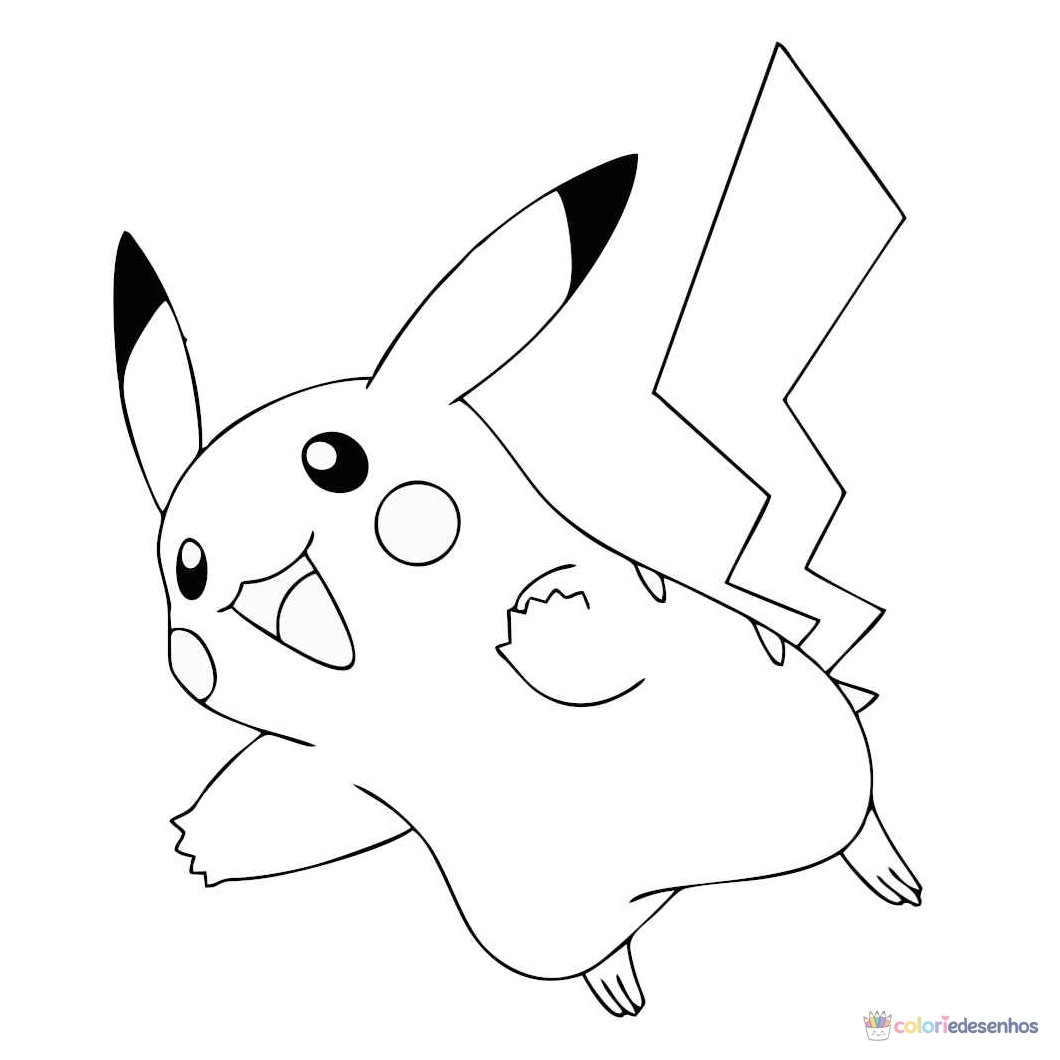 Pikachu para colorir