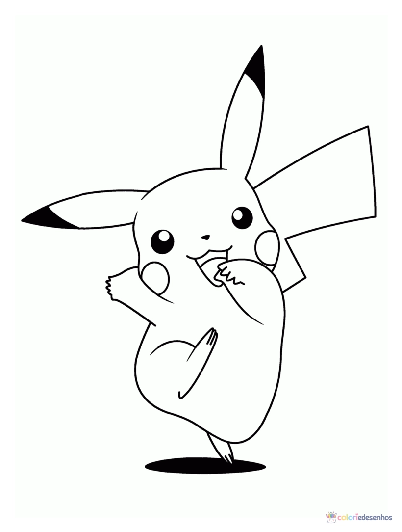 Pikachu para colorir
