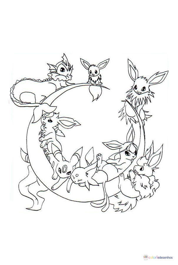 Pokémon para colorir