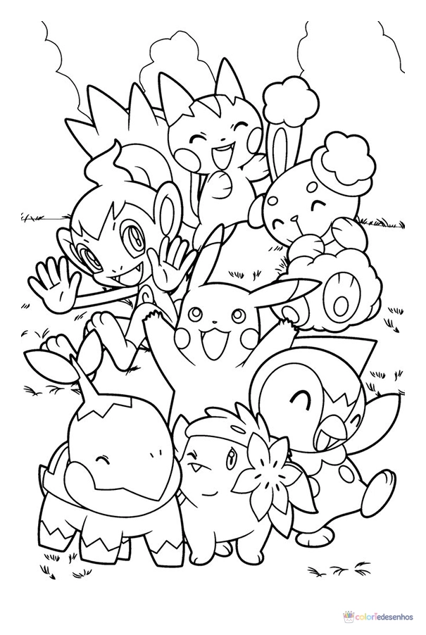 Pokémon para colorir