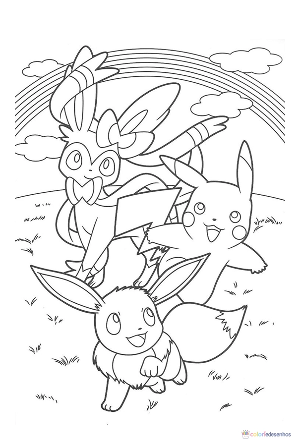 Pokémon para colorir