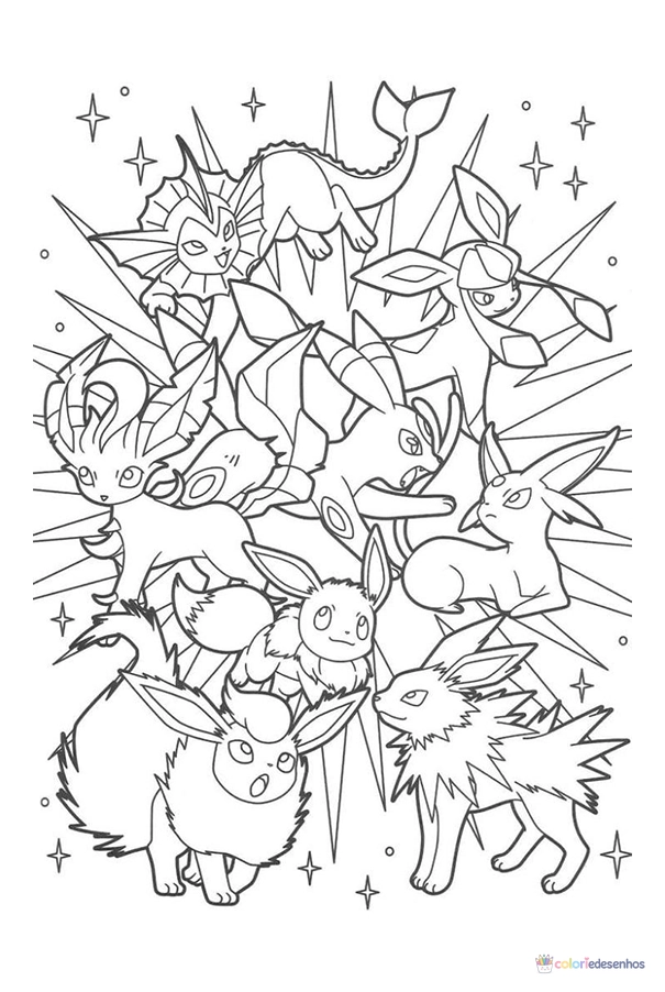 Pokémon para colorir
