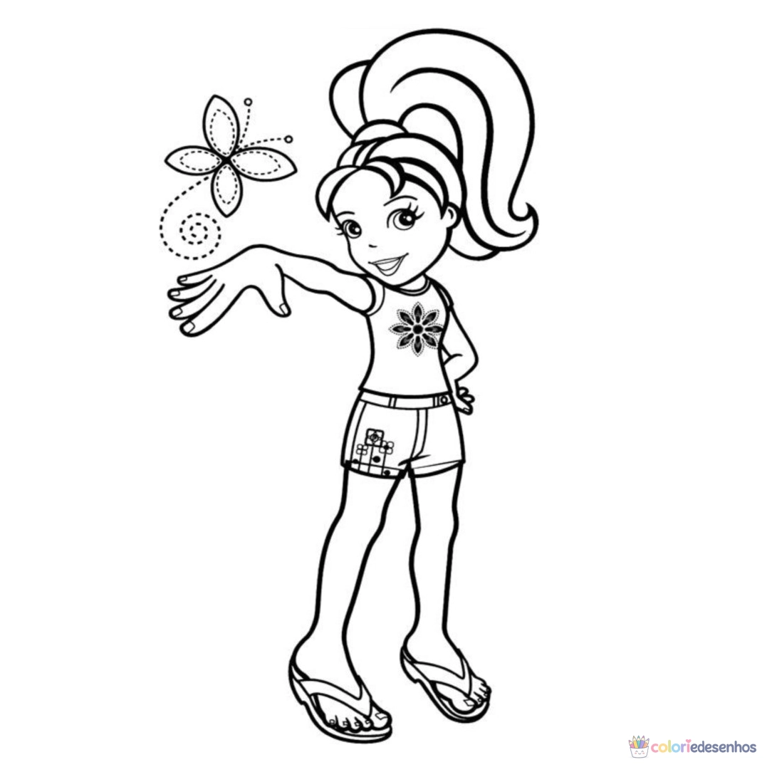 Polly Pocket para colorir