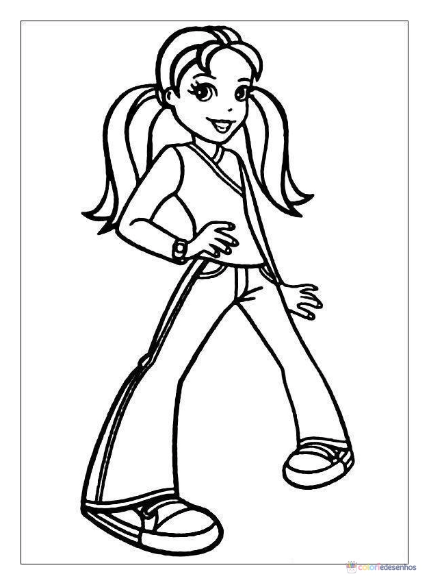 Desenhos de Polly Pocket para colorir
